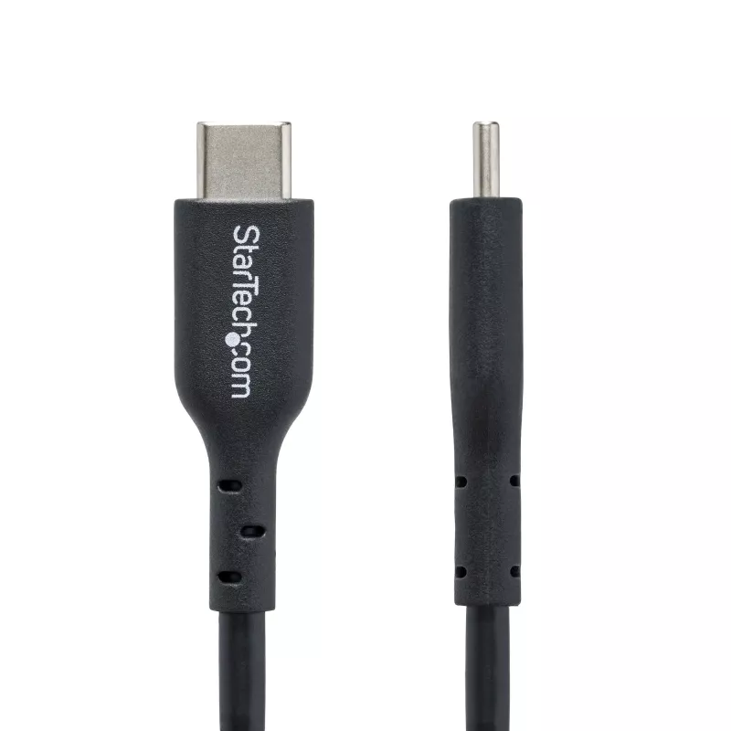 StarTech.com 1m (3 pēdas) USB C uzlādes kabelis, USB-C kabelis, USB 2.0 Type-C klēpjdatora lādētāja vads, 60W 3A Power Delivery, TPE apvalks, USB-C datu pārsūtīšanas kabelis, M/M
