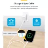 StarTech.com 1m (3,3 pēdas) balts USB-C uzlādes kabelis, USB C kabelis, USB 2.0 Type-C klēpjdatora lādētāja vads, 60W 3A Power Delivery, TPE apvalks, USB-C datu pārraides kabelis, M/M