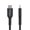StarTech.com 3 m (9,8 pēdas) USB-C uzlādes kabelis, USB C kabelis, USB 2.0 Type-C klēpjdatora lādētāja vads, 60 W 3 A jaudas piegāde, TPE apvalks, USB-C datu pārsūtīšanas kabelis, M/M