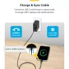 StarTech.com 3 m (9,8 pēdas) USB-C uzlādes kabelis, USB C kabelis, USB 2.0 Type-C klēpjdatora lādētāja vads, 60 W 3 A jaudas piegāde, TPE apvalks, USB-C datu pārsūtīšanas kabelis, M/M