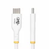 StarTech.com 1m balts USB-C uzlādes kabelis, USB-IF sertificēts USB C kabelis, 240W PD EPR, USB 2.0 Type-C klēpjdatoru lādētāja vads, USB-C datu pārraides kabelis, TPE apvalks