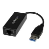 StarTech.com USB 3.0 uz Gigabit Ethernet tīkla adapteris, 10/100/1000 Mb/s, USB uz RJ45, USB 3.0 uz LAN adapteris, USB 3.0 Ethernet adapteris (GbE), TAA atbilstošs