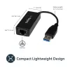 StarTech.com USB 3.0 uz Gigabit Ethernet tīkla adapteris, 10/100/1000 Mb/s, USB uz RJ45, USB 3.0 uz LAN adapteris, USB 3.0 Ethernet adapteris (GbE), TAA atbilstošs