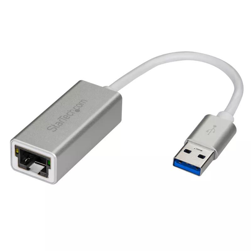 StarTech.com USB 3.0 uz Gigabit tīkla adapteris - Sudraba, Vadu, USB, Ethernet, 2000 Mbit/s, Sudraba