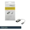 StarTech.com USB 3.0 uz Gigabit tīkla adapteris - Sudraba, Vadu, USB, Ethernet, 2000 Mbit/s, Sudraba