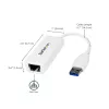 StarTech.com USB 3.0 uz Gigabit Ethernet tīkla adapteris, 10/100/1000 Mbps, USB uz RJ45, USB 3.0 uz LAN adapteris, USB 3.0 Ethernet adapteris (GbE), TAA atbilstīgs