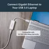 StarTech.com USB 3.0 uz Gigabit Ethernet tīkla adapteris, 10/100/1000 Mbps, USB uz RJ45, USB 3.0 uz LAN adapteris, USB 3.0 Ethernet adapteris (GbE), TAA atbilstīgs