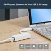 StarTech.com USB 3.0 uz Gigabit Ethernet tīkla adapteris, 10/100/1000 Mbps, USB uz RJ45, USB 3.0 uz LAN adapteris, USB 3.0 Ethernet adapteris (GbE), TAA atbilstīgs