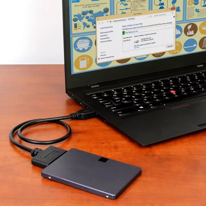 StarTech.com USB 3.1 uz 2,5 collu SATA cietā diska adapteris - USB 3.1 Gen 2 10 Gbps ar UASP ārējais HDD/SSD diska pārveidotājs