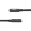 StarTech.com 6 pēdu (1,8 m) USB C uz USB C kabelis - 5 A, 100 W PD 3.0 - sertificēts darbam ar Chromebook - USB-IF sertificēts - vīrišķais/vīrišķais - USB 3.0 5 Gbit/s - USB C uzlādes kabelis - USB Type C kabelis