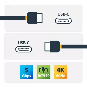 StarTech.com 6 pēdu (2 m) USB C kabelis 5 Gbps - augstas kvalitātes USB-C kabelis - USB 3.0 (5 Gbps) Type-C kabelis - 100 W (5 A) Power Delivery uzlāde, DP Alt Mode - USB C uz C vads - uzlāde un sinhronizācija