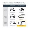 StarTech.com USB 3.1 (10 Gbps) adaptera kabelis 2,5”/3,5” SATA diskdziņiem - USB-C