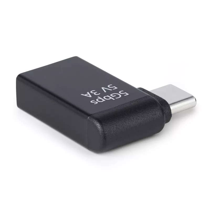 StarTech.com USB-C uz USB-A adapteris ar leņķi, USB 5 Gbps, kompakts USB-C vīr. uz USB-A siev. adapteris, metāla korpuss, V/S
