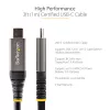 StarTech.com 3 pēdas (1 m) USB C kabelis 10 Gbps — USB-IF sertificēts USB-C kabelis — USB 3.1 Type-C kabelis — 100 W (5 A) Power Delivery uzlāde, DP Alt Mode — USB C uz C vads — uzlāde un sinhronizācija