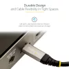 StarTech.com 3 pēdas (1 m) USB C kabelis 10 Gbps — USB-IF sertificēts USB-C kabelis — USB 3.1 Type-C kabelis — 100 W (5 A) Power Delivery uzlāde, DP Alt Mode — USB C uz C vads — uzlāde un sinhronizācija