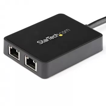StarTech.com USB 3.0 uz divu portu Gigabit Ethernet adapteris NIC ar USB portu