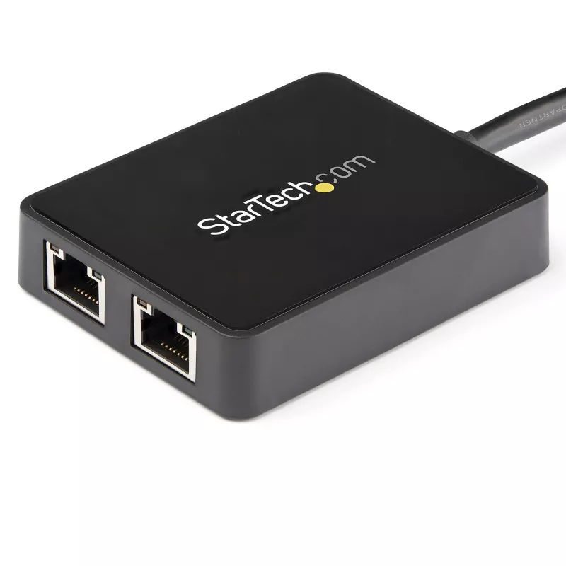 StarTech.com USB 3.0 uz divu portu Gigabit Ethernet adapteris NIC ar USB portu