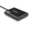 StarTech.com USB 3.0 uz diviem DisplayPort adapteriem - 4K 60Hz, 3.2 Gen 1 (3.1 Gen 1), USB Type-A, DisplayPort izeja, 4096 x 2160 pikseļi