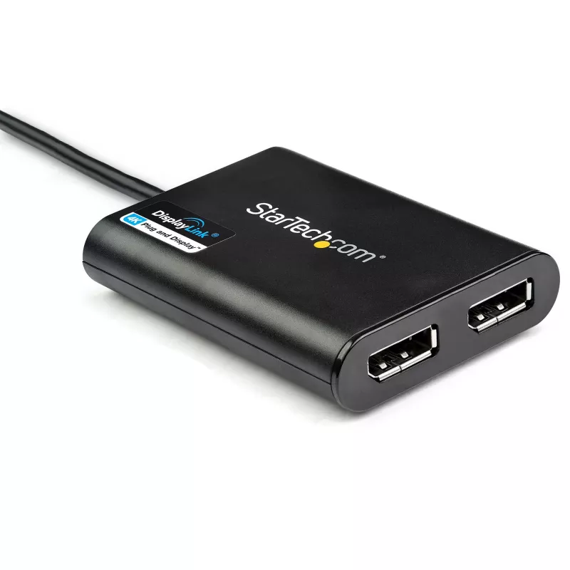 StarTech.com USB 3.0 uz diviem DisplayPort adapteriem - 4K 60Hz, 3.2 Gen 1 (3.1 Gen 1), USB Type-A, DisplayPort izeja, 4096 x 2160 pikseļi