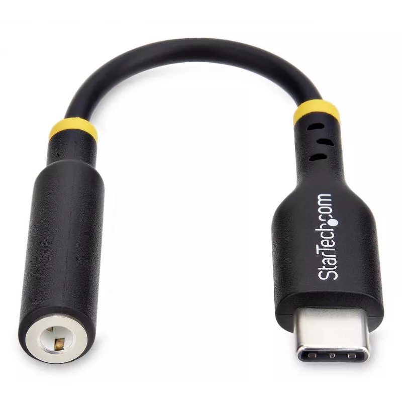 StarTech.com 5in (12.7cm) USB-C uz 3.5 mm TRRS austiņu/headset ligzdas audio adapteris, USB Type-C palīgierīce, 32 bitu DAC, atbalsta USB-C/Thunderbolt, klēpjdatoriem/tālruņiem/planšetdatoriem