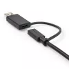 StarTech.com 0,91 m USB-C kabelis ar USB-A adaptera sargspraudni - hibrīda 2-in-1 USB-C kabelis ar USB-A - USB-C uz USB-C (10 Gbps/100 W PD), USB-A uz USB-C (5 Gbps) - ideāli piemērots hibrīdai dokstacijai