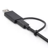 StarTech.com 0,91 m USB-C kabelis ar USB-A adaptera sargspraudni - hibrīda 2-in-1 USB-C kabelis ar USB-A - USB-C uz USB-C (10 Gbps/100 W PD), USB-A uz USB-C (5 Gbps) - ideāli piemērots hibrīdai dokstacijai