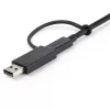 StarTech.com 0,91 m USB-C kabelis ar USB-A adaptera sargspraudni - hibrīda 2-in-1 USB-C kabelis ar USB-A - USB-C uz USB-C (10 Gbps/100 W PD), USB-A uz USB-C (5 Gbps) - ideāli piemērots hibrīdai dokstacijai