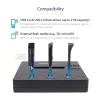 StarTech.com atsevišķs 1 uz 2 USB zibatmiņu dublikators un dzēsējs, vairāku USB zibatmiņu kopētājs, sistēmas un failu un visa diska kopēšana ar ātrumu 1,5 GB/min, vienreizēja un trīskārša dzēšana, LCD displejs - TAA