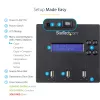 StarTech.com atsevišķs 1 uz 2 USB zibatmiņu dublikators un dzēsējs, vairāku USB zibatmiņu kopētājs, sistēmas un failu un visa diska kopēšana ar ātrumu 1,5 GB/min, vienreizēja un trīskārša dzēšana, LCD displejs - TAA