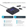 StarTech.com atsevišķs 1 uz 2 USB zibatmiņu dublikators un dzēsējs, vairāku USB zibatmiņu kopētājs, sistēmas un failu un visa diska kopēšana ar ātrumu 1,5 GB/min, vienreizēja un trīskārša dzēšana, LCD displejs - TAA