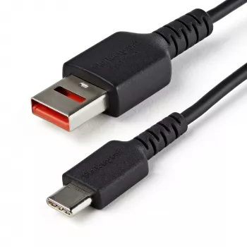 StarTech.com 3 pēdu (1 m) drošs uzlādes kabelis – USB-A uz USB-C datu bloķētājs, tikai uzlādes kabelis – bezdatu, tikai strāvas lādētāja kabelis tālrunim/planšetdatoram – datu bloķēšanas USB aizsargu adaptera kabelis