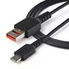 StarTech.com 3 pēdu (1 m) drošs uzlādes kabelis – USB-A uz USB-C datu bloķētājs, tikai uzlādes kabelis – bezdatu, tikai strāvas lādētāja kabelis tālrunim/planšetdatoram – datu bloķēšanas USB aizsargu adaptera kabelis