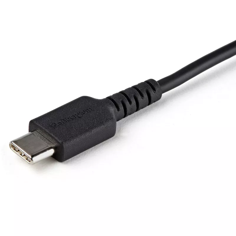 StarTech.com 3 pēdu (1 m) drošs uzlādes kabelis – USB-A uz USB-C datu bloķētājs, tikai uzlādes kabelis – bezdatu, tikai strāvas lādētāja kabelis tālrunim/planšetdatoram – datu bloķēšanas USB aizsargu adaptera kabelis