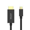 Video kabeļa adapteris Unitek Mini DisplayPort uz HDMI 2 m, HDMI 1.4, 4K@30Hz, HDCP 2.0, zeltīti kontakti, melns