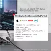 Video kabeļa adapteris Unitek Mini DisplayPort uz HDMI 2 m, HDMI 1.4, 4K@30Hz, HDCP 2.0, zeltīti kontakti, melns