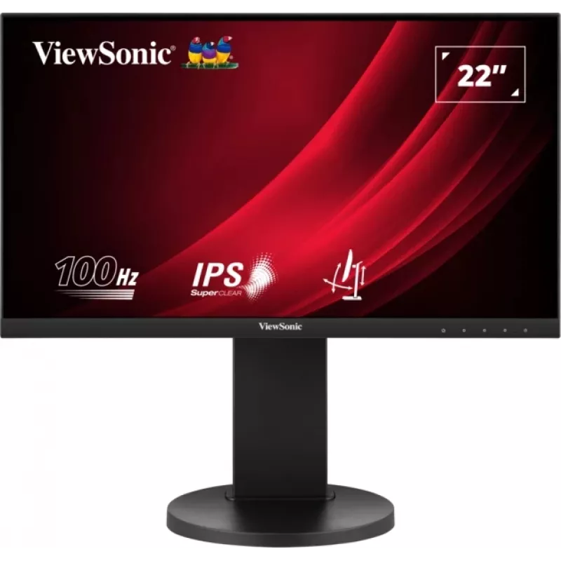 ViewSonic VG Series VG2208A-HD datora monitors 55,9 cm (22 colli) 1920 x 1080 pikseļi Full HD LED Melns