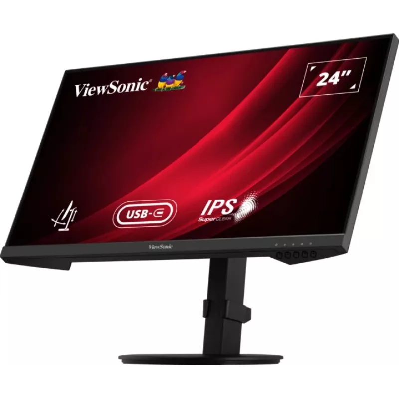 Viewsonic VG Series VG2409-MHDU-2 datora monitors 60,5 cm (23,8 collas) 1920 x 1080 pikseļi Full HD LED Melns
