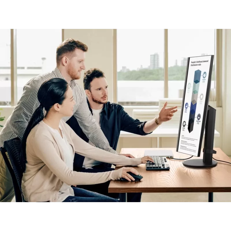 Viewsonic VG Series VG2409-MHDU-2 datora monitors 60,5 cm (23,8 collas) 1920 x 1080 pikseļi Full HD LED Melns