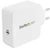 StarTech.com USB C sienas lādētājs - USB C klēpjdatora lādētājs 60W PD - 6 pēdu/2m kabelis - universāls kompakts Type C strāvas adapteris - Dell XPS/Lenovo X1 Carbon/HP EliteBook/MacBook - USB IF/CE sertificēts