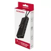 Axagon HUE-F7C 7x USB 3.2 Gen 1 ALU plakans centrmezgls micro strāvas IN 30cm USB-C USB 3.2 Gen 1 (3.1 Gen 1) Type-A 5000 Mbit/s Melns
