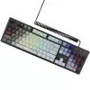 Mehāniskā klaviatūra LORGAR Azar 514 balta ar RGB apgaismojumu, ENG izkārtojums