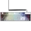 Mehāniskā klaviatūra LORGAR Azar 514 balta ar RGB apgaismojumu, ENG izkārtojums