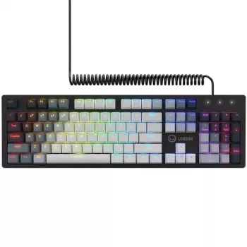 Mehāniskā klaviatūra LORGAR Azar 514 balta ar RGB apgaismojumu, ENG izkārtojums