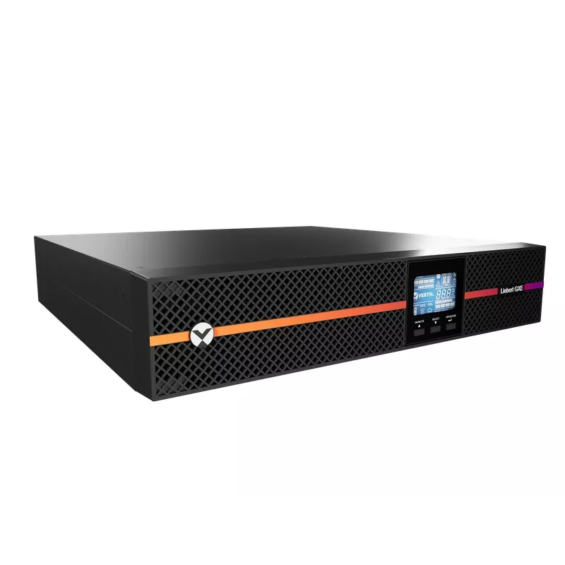 Vertiv Liebert GXE3-1000IRT2UXL nepārtrauktās barošanas avots (UPS) Dubultā pārveidošana (tiešsaistes) 1 kVA 900 W 8 maiņstrāvas izejas
