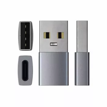 savienotāju adapteris Satechi ST-TAUCM USB-A uz USB-C, pelēks