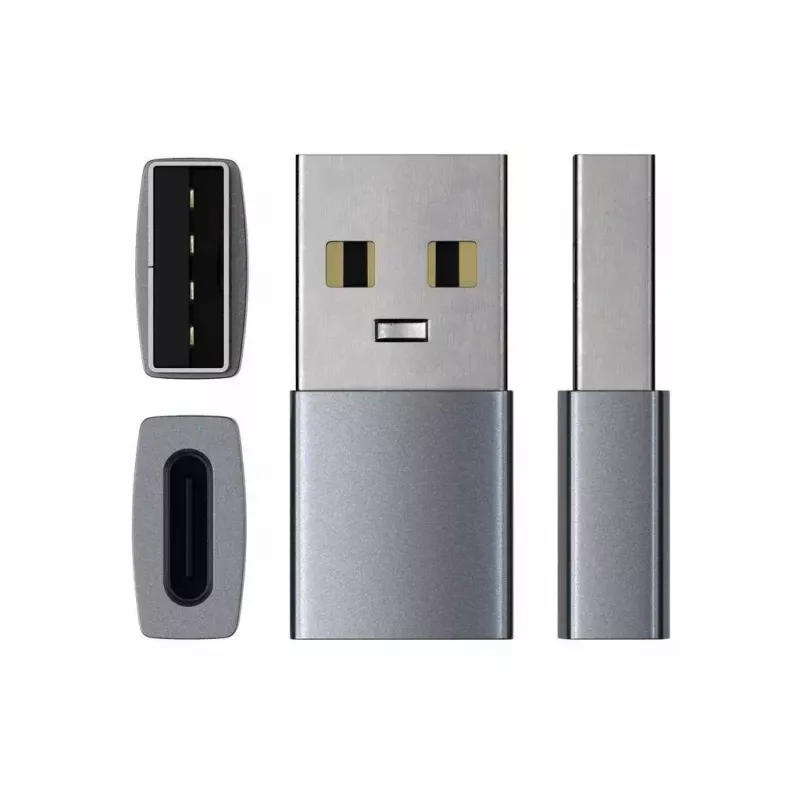 savienotāju adapteris Satechi ST-TAUCM USB-A uz USB-C, pelēks