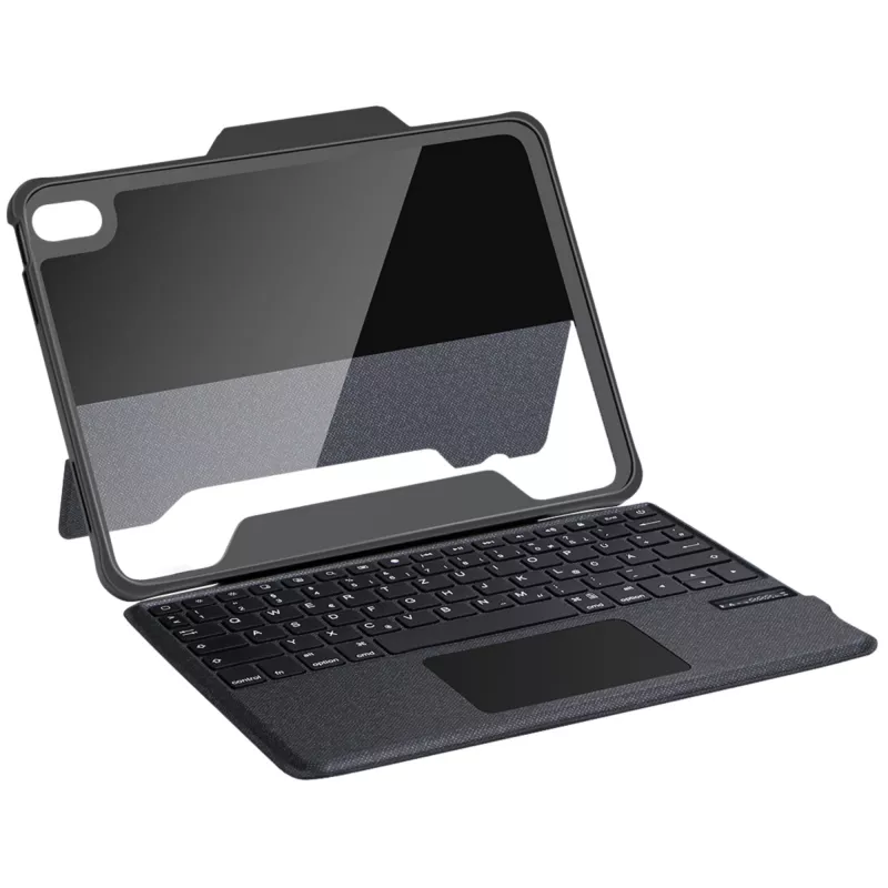 DEQSTER Rugged Touch tastatūra 10.9″, QWERTZ, vācu, skārienpaliktnis, Apple, Apple iPad 10, 9 collas (10. paaudze), 27.7 cm (10.9 collas)