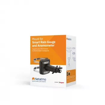 Netatmo stiprinājums viedajam lietus mērītājam un viedajam anemometram, melns, Netatmo, 65 mm, 65 mm, 135 mm, 75 mm
