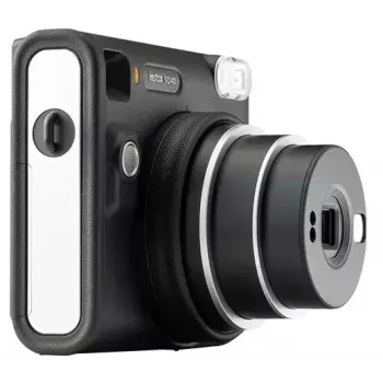 Fujifilm Instax Square SQ40 melna kamera ar attēla izmēru 62x62 mm