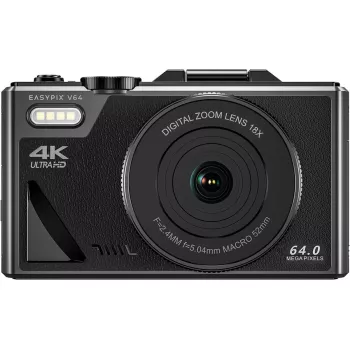 Kompakta digitālā kamera EASYPIX V64 Flip 20203 — 16 MP, 1080p video
